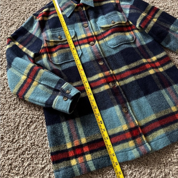 LIMITED AMERICA RED BLUE PLAID WOOL BUTTON DOWN JACKET/SHIRT VINTAGE Sz Small - Picture 2 of 6